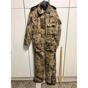Northwest Territory Mens XL Insulated Camo Hunting Coveralls Sniper Hooded Suit